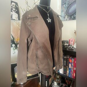 Liverpool Women's Olive Green Stretch Moto Jacket
